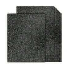 30 Sheets Black Glitter Cardstock 8.5 X 11 Inches, 230gsm Premium Sparkling Card Stock Paper For Card MaFKing DIY Wedding Birthday Craft Party Decoration Schoolsss Student Supplies (Black) - Black - 查看 1