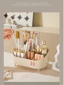 Makeup Lipstick Storage Box, Vanity Organizer Rack, Dust-Proof Countertop Bathroom Vanity Organizer - Multicolor - View 5