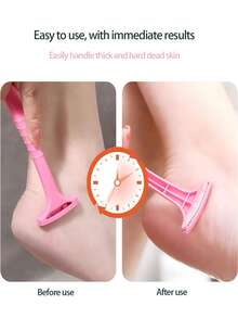 2件装足部刮刀：光滑足底 + 轻松去除老茧 + 男女通用修脚工具 - 彩色 - 查看 3
