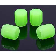 4/8PCS Fluorescent Tire Valve Stem Caps - Glow In The Dark Tire Valve Caps, Luminous Car Tire Air Cap Universal Fit For Cars, Trucks, Motorcycles, Bikes & Bicycles (Green) - 4pcs - View 7