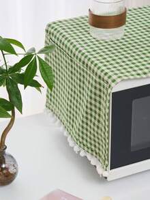 1 pièce Housse de four à micro-ondes à carreaux verts, style campagnard, Fête des femmes, Essentiels de voyage, Cadeaux de mariage, Y2K, Chambre à coucher, Accessoires pour voiture pour femmes, Décoration de cuisine, Mariage, Y2K, Fête, Cadeau pour la Fête des mères, Décoration de chambre, Jardin, Décoration de cuisine, Été, Plage, Essentiels de voyage, Décoration de chambre, Squishy, Remise des diplômes - Vert - Voir 4