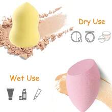 24pcs Sponge Blender Set - 21 Pcs Latex - Vegan Sponges With 3 Pcs Blender Holder, Cosmetic Foundation Blending Powder Puff Powers BB Style 1 - Style 1 - View 6