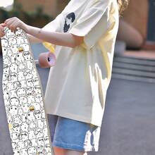 1 set (totalt 100 st) Ariana tecknade graffiti-klistermärken – perfekta för att fräscha upp telefonskal och väskor - Multifärgad - Visa 6