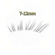 80pcs/Set Transparent Wispy Eyelash Extensions, DIY Individual Lashes 7mm-12mm, Delicate, Lengthening, Natural-Looking - Multicolor - View 7