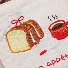 1pc Embroidered Coaster Couple Birthday Gift Home Decor Pendant Self Embroidered Coffee Coaster - Multicolor - View 7