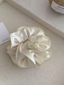 1pc Minimalist Fashion Versatile Gold Wire Scrunchie, High-Quality Hair Tie For Ponytail, Bun, Updo - Multicolor - View 4