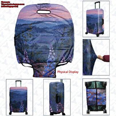 1 st bagageskydd, resväska i flera storlekar. Tillverkad av polyesterfiber, reptålig och slitstark, unisex. Perfekt för affärsresor och sommarsemestrar. Lätt att handtvätta och avtagbar, ett måste att ha i resetillbehöret.