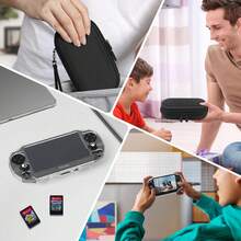 3-In-1 PS Vita Case Bundle - Hard EVA Carrying Case + 2 Clear Crystal Cases For PS Vita 1000/2000 (Console & Accessories Not Included) - 1 - 查看 6