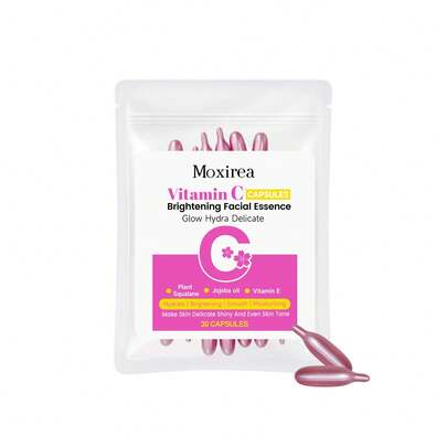 30粒维生素C亮肤精华液 | 蕴含植物角鲨烷、维生素E、木兰油、荷荷巴籽油，具有保湿补水功效 - YYTCM。