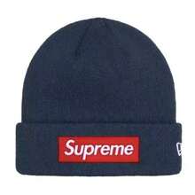 Supreme Box Logo Beanie (BOGO) | Authentic Unisex Knitted Acrylic Headwear | Essential Streetwear Cold Weather Accessory - Xanh đậm - Xem 3