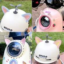 Two Pieces Per Package Of Adorable Cat Ear-Shaped Steamed Buns (Mirror Not Included, Understood?) Car Steering Wheel Decoration - Adhesive Dashboard Trim, Plastic Interior Car Trim. - A - View 9