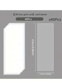 INS Minimalist Transparent Vertical Receipt Organizer Album, Mushroom Buckle Loose-Leaf Photo Album, Life Quadrants Autograph Card Holder - Multicolor - View 14