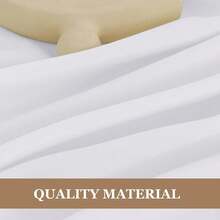 Fitable White Rectangle Tablecloths For 6 Foot Tables, 6 Pack - 70 X 108 Inches - Stain Resistant And Washable Table Clothes, Polyester Fabric Table Covers For Wedding, Party, Banquet, Buffect - White70x108In - View 9