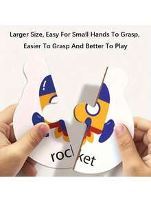 瓢虫字母配对游戏 - 儿童益智拼图玩具，包含单词配对卡片和认知学习棋盘游戏。旨在培养儿童大脑潜能和早期学习能力，是完美的节日礼物。 - 彩色 - 查看 5