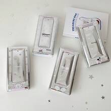 韩式闪亮星星Kpop小卡夹银色全息卡套 - 可爱星星装饰专辑，偶像粉丝必备 | 时尚3x4照片卡收纳