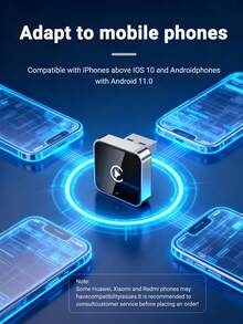 XUDA 2026 New 2-In-1 Wireless CarPlay/Android Auto Adapter, 2.4-5.0 GHz WiFi6 Carplay Converter, Wired To Wireless, Fast Auto-Connect Smart Box, No Latency, Compact Design, Fashionable Portable, Compact & Elegant, Compatible With IPhone & Android, With USB/USB-C Port, No Battery - A - View 4