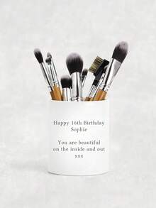 Personalized Makeup Brush Holder, Personalized Comfortable & Convenient Makeup Brush Set, With Personalized Name Combination Bag - Multicolor - View 4