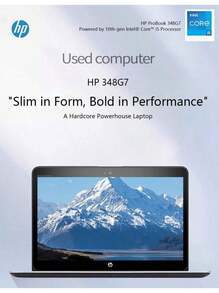 HP Refurbished 輕薄電腦348G5 98新二手筆記型電腦 i5 八代 辦公室商務學習通用 遊戲二手筆記型電腦 8G+256G綜合使用 附充電器 - 美規B型插(110-127V) - 查看 1