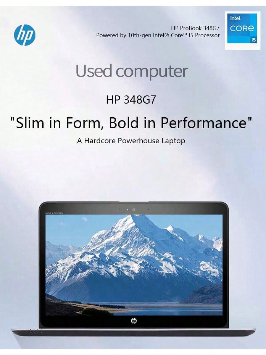 HP Refurbished 輕薄電腦348G5 98新二手筆記型電腦 i5 八代 辦公室商務學習通用 遊戲二手筆記型電腦 8G+256G綜合使用 附充電器 - 美規B型插(110-127V) - 查看 1