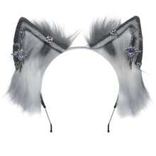 Cat Cosplay Ears Cat Ears Headbands Clips Accessories Punk Gothic Cross EK12-EK28 - MysteriousGemstoneEarringsEk26 - View 1