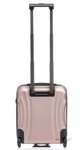 R.Leone Valigia da 1 Fino a Set 4 Trolley Rigido grande, medio, bagaglio a mano 55x40x23 cm Wizz, ITA Airways e bagaglio 45x36x20 cm in ABS 8005 - Blu - Visualizzare 11