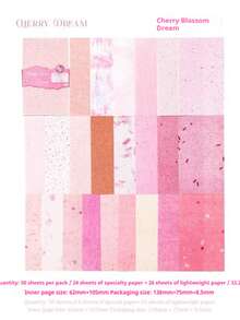 25pcs/Pack Assorted Vintage Texture Papers, Suitable For Personalized Collage Cards, Creative Scrapbooking, Aesthetic Notebooks, Art Journals, Office & School Supplies - 1 Package - View 16