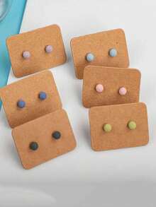 50/100/200 piezas Tarjetas de exhibición de aretes, Tarjetas de empaque de regalo - Multicolor - Ver 3