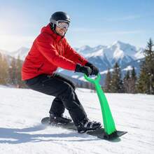 Foldable Single-Person Sled/Snowboard, Suitable For Skiing & Ice Skating, Portable , Great Valentine's Day Gift