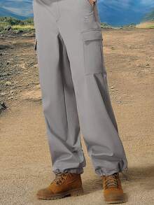 CAMEL CROWN Men's Outdoor Casual Jumpsuit, Spring/Summer Slim Fit Straight Leg Sports Pants, Waterproof Hiking Trousers - Galaxy Gray - View 1