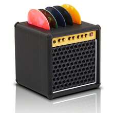 PartyHop Mini Guitar Pick Holder 3D Printed Guitar Amp Picks Display Case For Guitar, Bass, Ukulele, Stylish Guitar Theme Gifts For Music Enthusiasts& Musicians& Guitar Players& Guitarists - Speaker Pick Holder - View 1