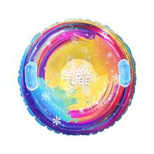 1pc Thick PVC Inflatable Snow Tube, Inflatable Snow Sled, Fun For Snow Sliding, Ski Resort, Christmas & New Year Gift