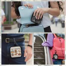 1pc Dog Print Dog Treat Bag, Pet Training Set With Hook And Zipper - Pet Poop Bag, Small Dog Pet Training Walking Bag - Multicolor - View 8