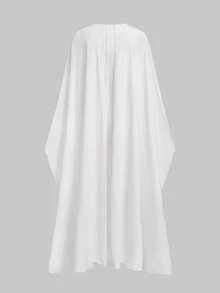 Elegant Romantic Arabian Style Long Dress, Lightweight Party/Event Dress, Wedding Dress, White Dress - White - View 8