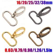 5pcs/Pack 16/20/25/32/38mm Metal Lobster Clasp, Collar Buckle, Carabiner, Belt Buckle, DIY Keychain & Bag Accessories - Multicolor - View 1