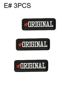 一套3/6/9个黑色、金色、银色、粉色原创英文字母刺绣布贴，可爱时尚涤纶徽章贴花，DIY服装熨烫布贴，缝纫配件布贴，适用于背包、牛仔裤、夹克、T恤、帽子、连衣裙等。