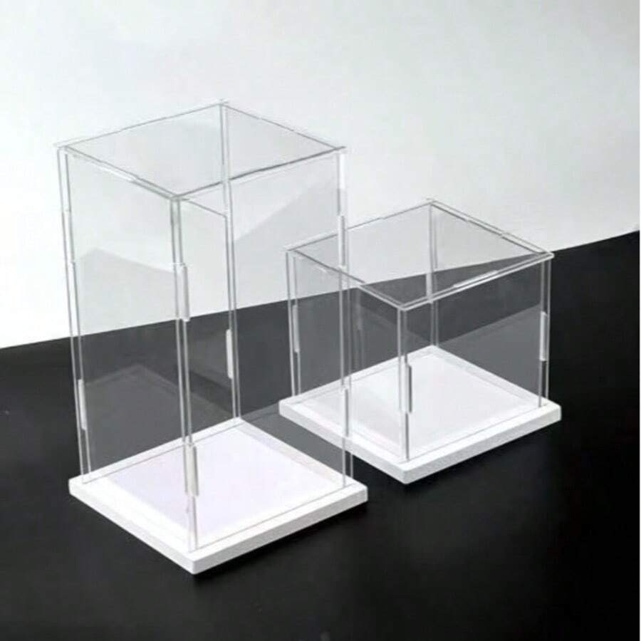 亚克力展示盒，组装式透明亚克力盒，玻璃盒替代品，用于展示人偶、娃娃、家居收纳和娃娃整理