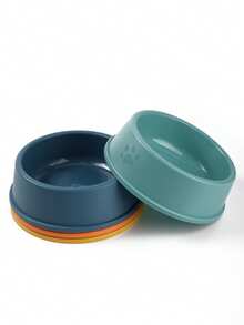 1pc Plastic Pet Bowl, Cat Dog Food Bowl, Dog Water Bowl, Lightweight And Easy To Clean, Pet Supplies, Dog Feeding Accessories