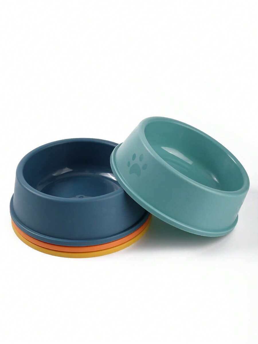 1pc Plastic Pet Bowl, Cat Dog Food Bowl, Dog Water Bowl, Lightweight And Easy To Clean, Pet Supplies, Dog Feeding Accessories