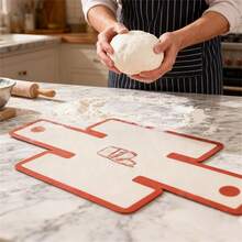 2pcs 9x5 Inch Bread Baking Mat - Thick Non-Stick Silicone Baking Liners, Material, Reusable For Home And Commercial Ovens, Easy To Clean - Multicolor - View 6