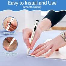 Motiskyy 28 Pcs Chalk Pencil Refillable Cartridge Set, Sewing Chalk Pen And White Refill Tailors Pencil For Marking Fabric Patterns - 白色 - 查看 4