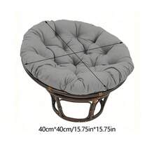 1pc 40cm Winter Indoor/Outdoor Soft Cushion, Indoor Rocking Chair Pad, Extra Large Size Cushion, Sturdy - Suitable For Garden Chairs And Swings, Easy To Clean, Ideal For Comfortable Garden Chair Cushion Seat Cushion Gaming Chair Office Chair Car Seat Cushion Chair Pillow - Multicolor - View 2