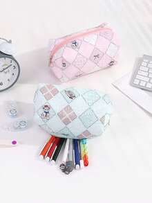 1PC Multi-Pattern Beautiful Pencil Case, Large Storage Design Stationery Storage Bag, Portable School Supplies For Students, Gift For Friends - Single Piece - View 5