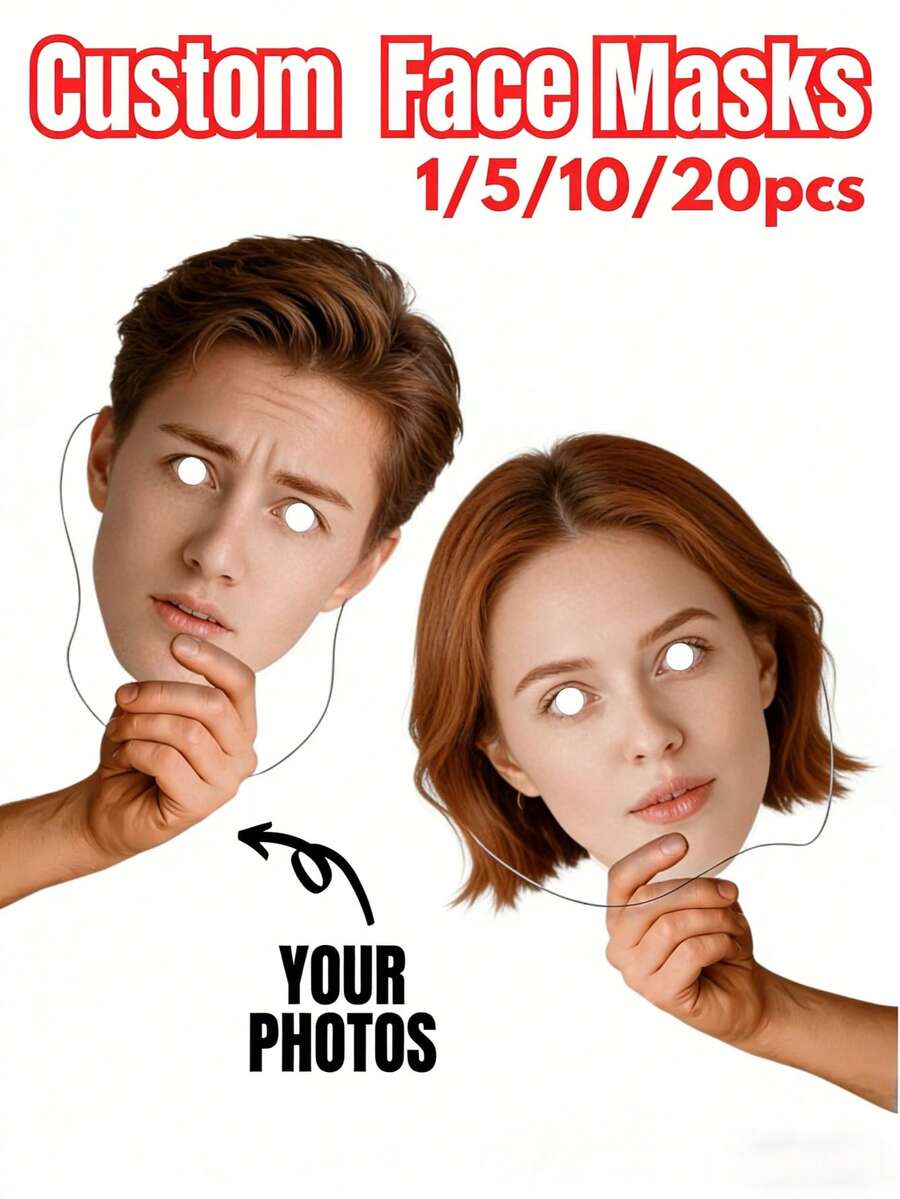 1/3/5/10支装定制人脸扇 | 适用于单身派对礼品、婚礼拍照道具、新郎面部装饰 | 非常适合单身派对团体、婚礼策划师、单身派对主办方、礼品制作商、派对爱好者 | 坚固的木棍，可重复使用的扇子道具，趣味派对扇子，婚礼拍照配件，生日派对装饰，单身派对扇子道具，易握手柄