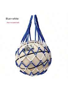 1pc Thick Nylon Woven Large Capacity Tote Bag, Multi-Functional Basketball/Football/Volleyball Net Storage Bag