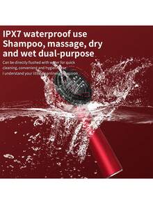 Bàn chải massage da đầu điện dùng pin 1400mAh, dụng cụ thoa dầu dưỡng tóc, massage thư giãn da đầu một tốc độ, chống rụng tóc, lược massage cầm tay dùng tại nhà dành cho cả nam và nữ. - Nhiều màu - Xem 6
