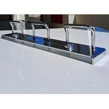 Porta Bolsas Aço Carbono Cromado Piva Suporte Multiuso Cintos Gravatas - Cinza - Visão 3