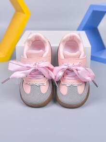 Zapatillas deportivas de estilo ballet para niñas pequeñas, Colección Primavera/Otoño 2026 - Rosa - Ver 4