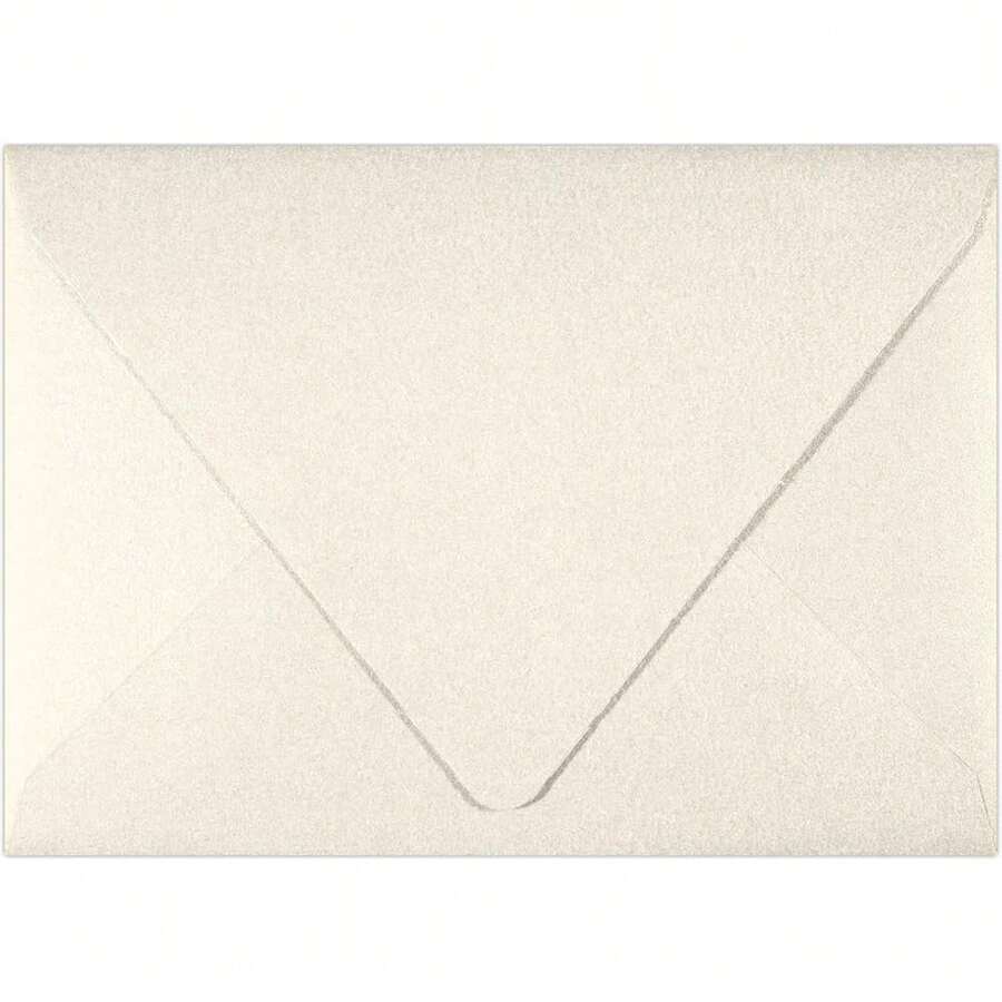 4Bar A1 Contour Flap Invitation Envelopes | 3 5/8\ X 5 1/8\ | Quartz Metallic | 80lb. Text | 50 Qty - 石英金屬 - 查看 1