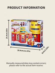 Hasbro 漫威官方授权10英寸蜘蛛侠与朋友斯塔克大厦场景玩具套装 | ABS材质 | 益智互动玩具 | 适合3岁以上儿童的节日和新年礼物 - 彩色 - 查看 8