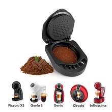 1pc Refillable Adapter, Compatible With Espresso Machines, Coffee Accessories - Black - View 2